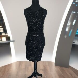 Elegant Black Sequin Dress - Brand New